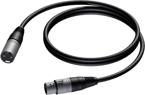 Kabel XLR 3‑pin męski–żeński 1,5 m