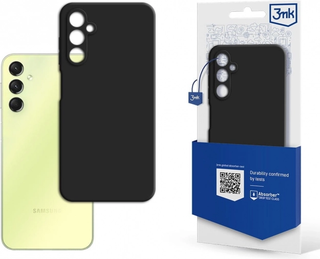 Matowe etui 3mk do Samsung Galaxy A25 5G – czarne