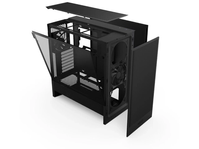Obudowa H5 Flow midi tower z oknem czarna