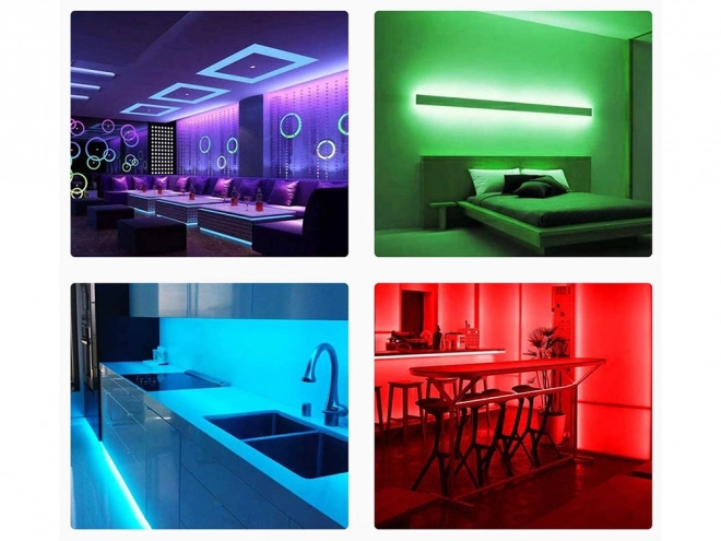 Wodoodporna taśma LED RGB 4,5 m z pilotem