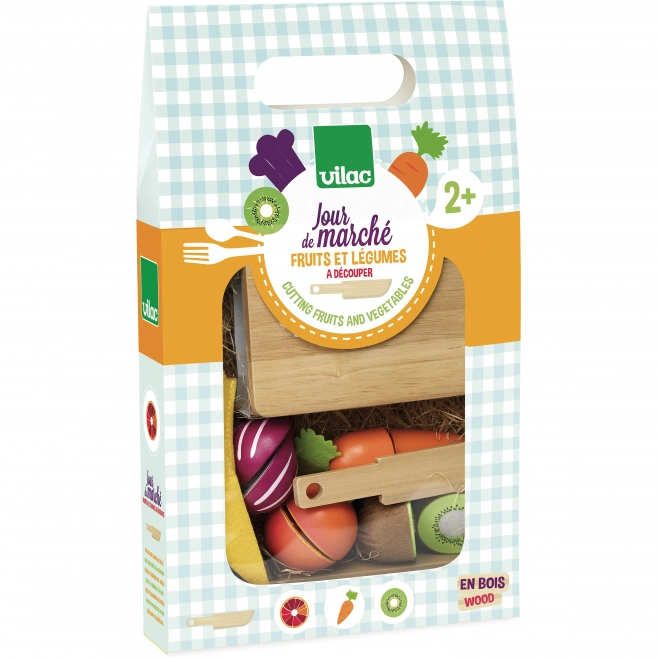 Vilac Drewniane produkty spożywcze owoce i warzywa