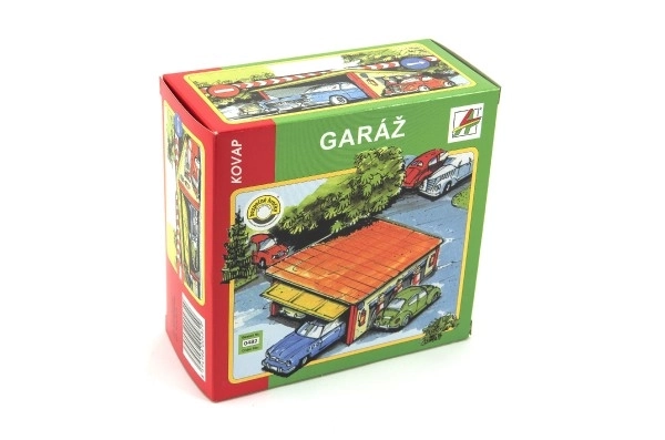 Garaż kov 15x6x13cm w pudełku Kovap