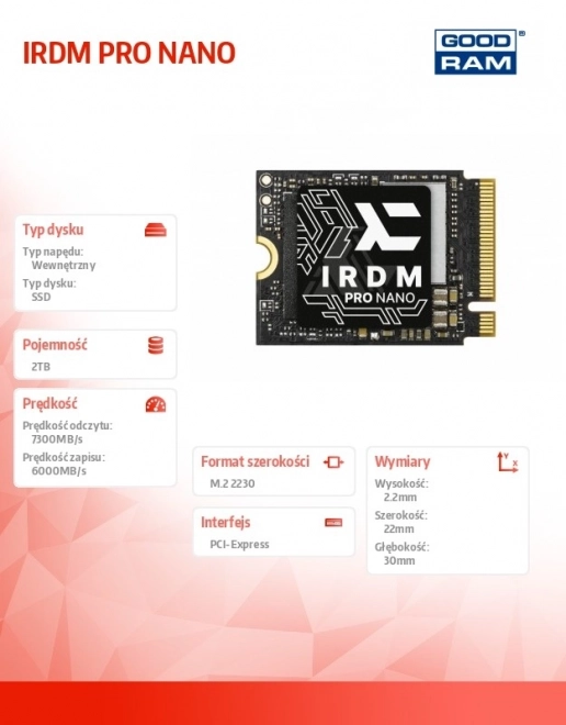Dysk SSD IRDM Pro Nano M.2 2TB