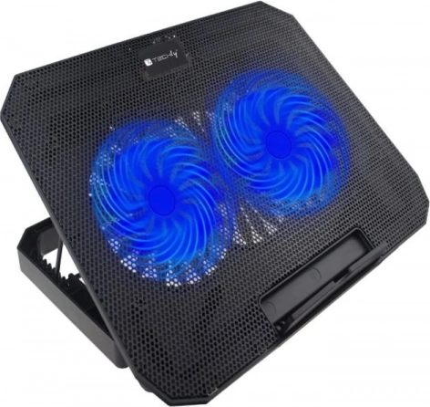 Podstawka chłodząca pod laptop 17" z podświetleniem LED i regulowaną wysokością