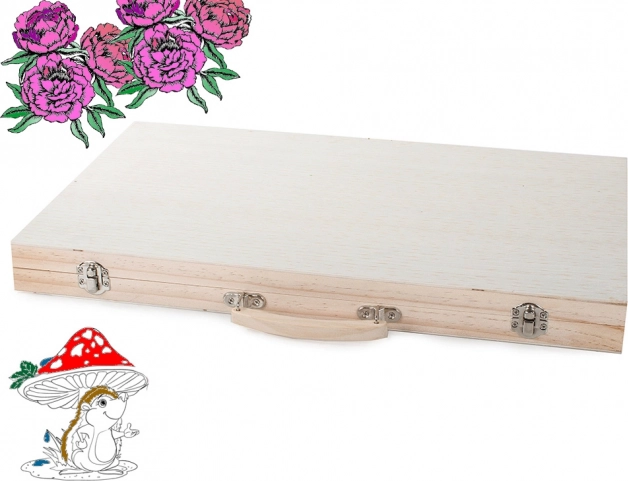Elegancka i wytrzymała drewniana walizka