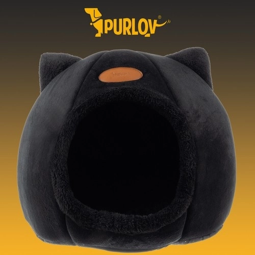 Pluszowe igloo dla kotów Purlov