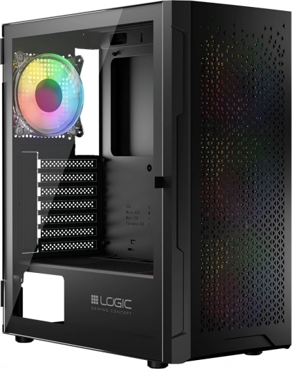 Obudowa komputerowa LOGIC Aramis ARGB Midi USB 3.0 czarna