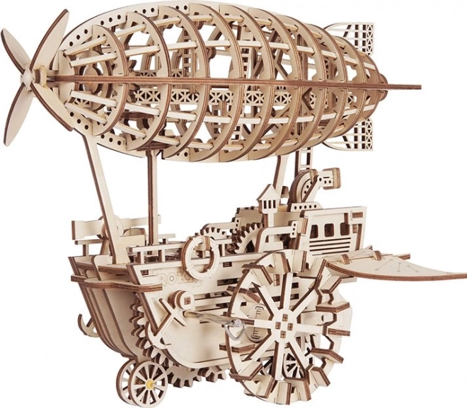 Sterowiec - Drewniane Puzzle 3D