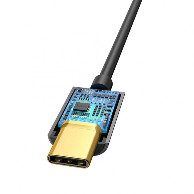 Adapter dźwiękowy Baseus L54 USB-C mini jack 3,5 mm - czarny