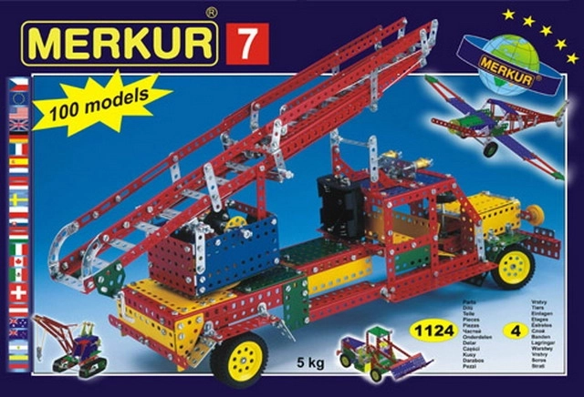 Zestaw konstrukcyjny Merkur z 100 modelami