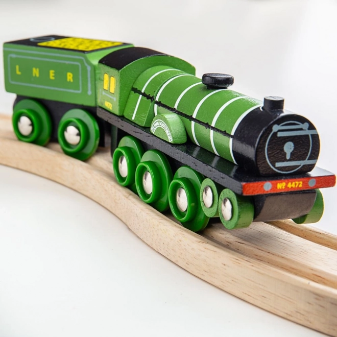 Bigjigs Rail Drewniana replika lokomotywy Flying Scotsman