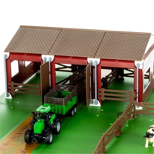 Farma ze zwierzętami + 2 traktory z przyczepą