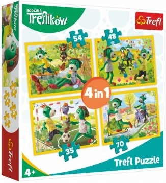 Puzzle 4w1 Rodzina Treflików