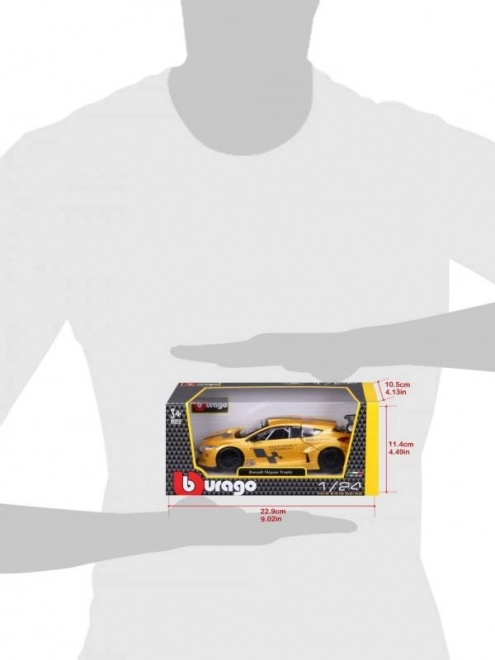 Bburago 1:24 Renault Megane Trophy Metallic Żółta 18-22115