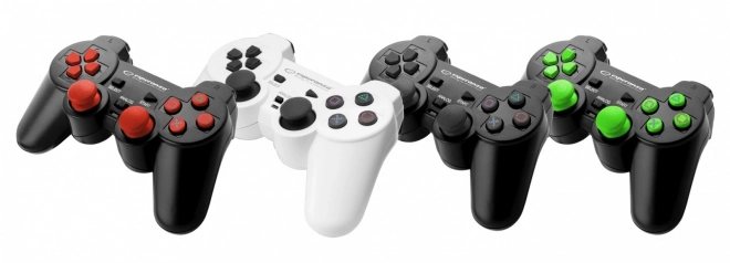 Gamepad czarny z wibracjami na PS3 i PC