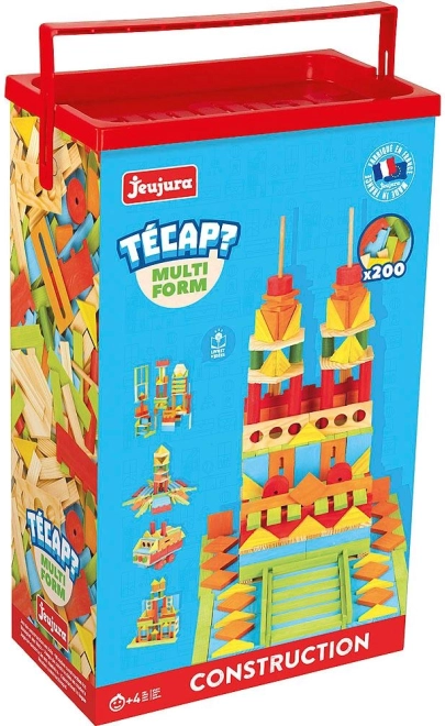 Jeujura drewniana konstrukcyjna Técap Multiform 200 elementów