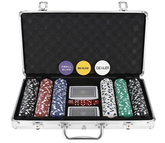 Poker - zestaw 300 żetonów w HQ walizce