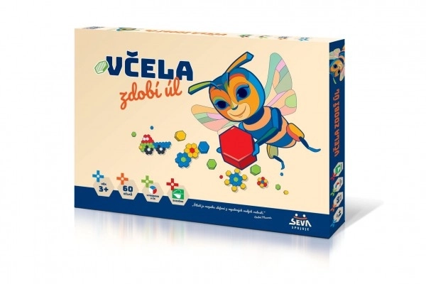 Pszczoła zdobi ul 60szt mozaika w pudełku 43x32x3,5cm