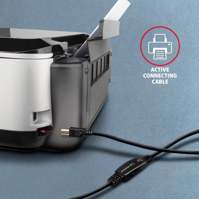 ADR-215B USB 2.0 A-M -> B-M aktywny kabel łączący/wzmacniacz 15 m