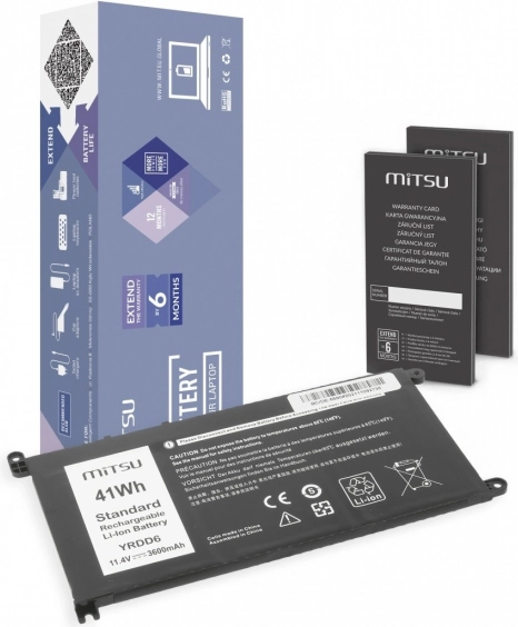 Bateria do Dell Inspiron 14 5481, 5590 3600 mAh (41 Wh) 11,4 V