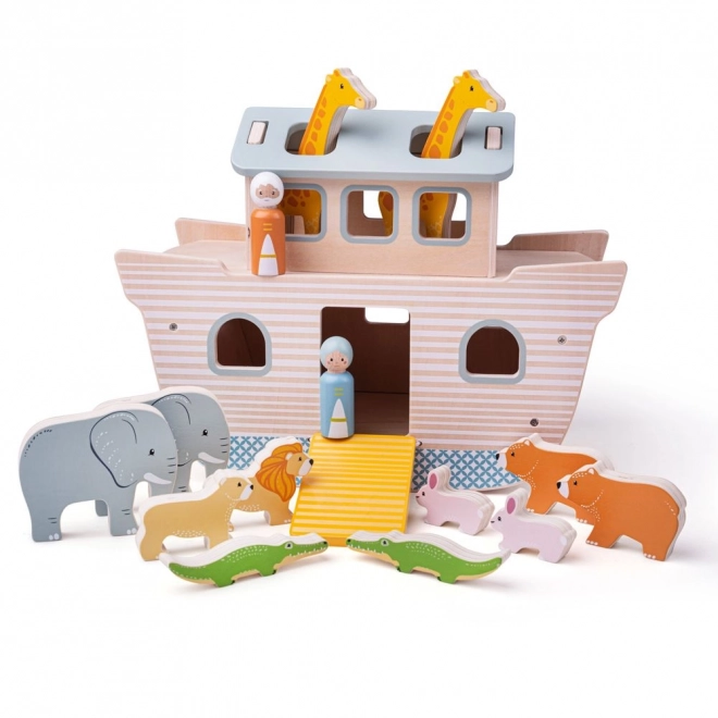 Drewniana zabawka Arka Noego od Bigjigs Toys