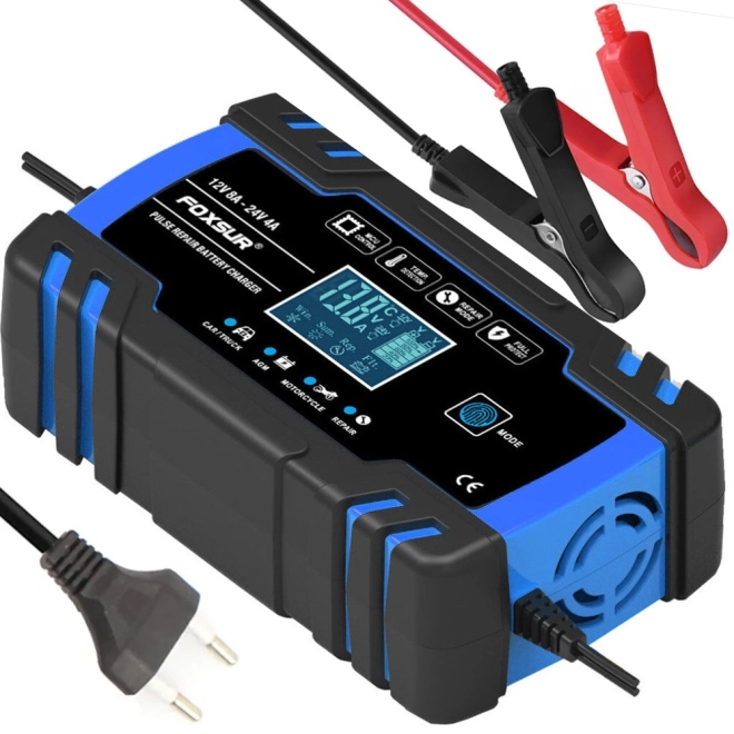 Automatyczna ładowarka samochodowa z funkcją naprawy 12V 24V