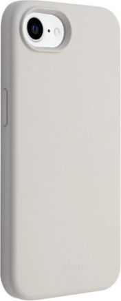 Magnetyczne silikonowe etui do iPhone 16e – kamienny beżowy