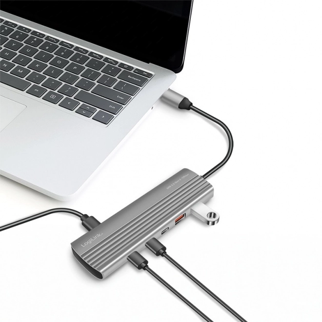 Hub USB-C z USB3.2 Gen2, 2x USB-A, 2x USB-C, PD, 100W