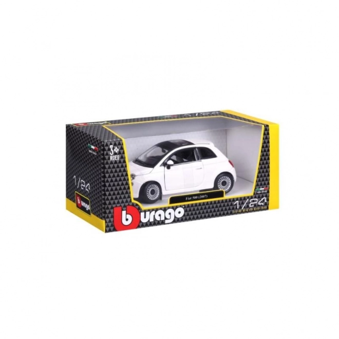 Bburago 1:24 Fiat 500 (2007) Biały