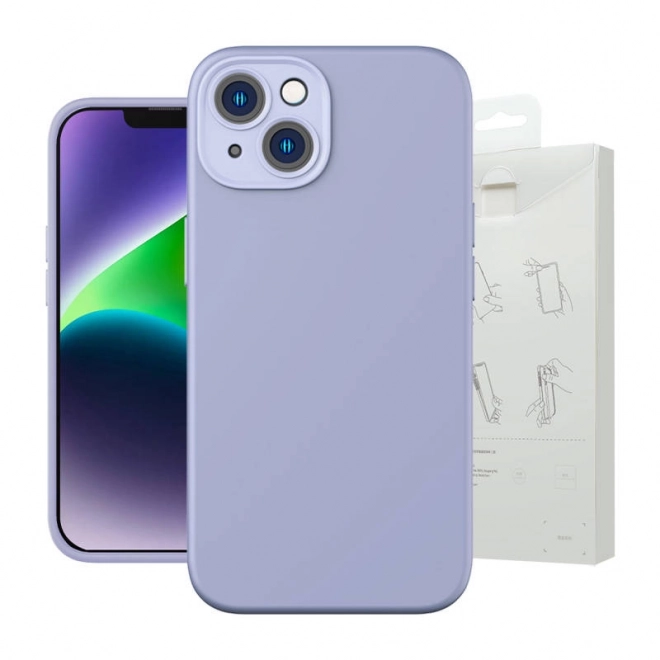 Etui Baseus Liquid Silica Gel do iPhone 14 Plus lawendowe