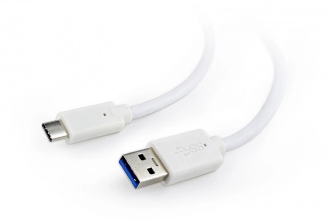 Kabel USB 3.0 C AM na CM 1m biały