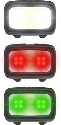 7 trybów: białe, czerwone i zielone