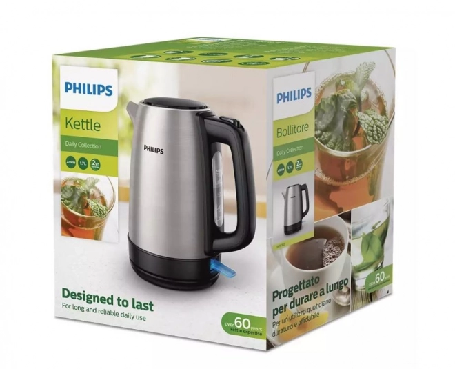 Philips czajnik elektryczny 1,7l 2200W ze stali nierdzewnej