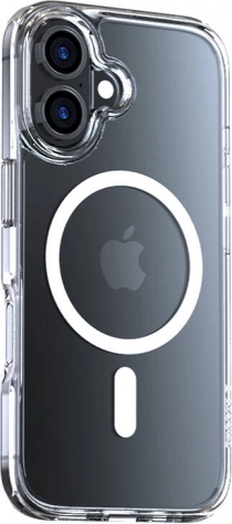 Torras Diamond‑Mag etui do iPhone 16 Plus przezroczyste