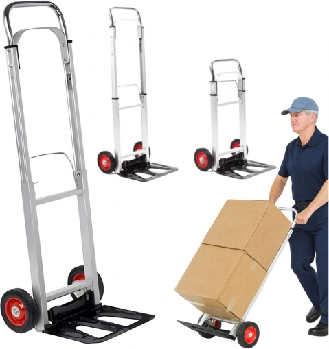 Składany aluminiowy wózek transportowy 90 kg