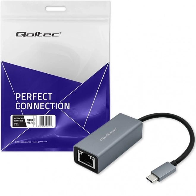 Adapter USB-C do RJ45 Ethernet | 1000 Mb/s | Aluminiowa obudowa