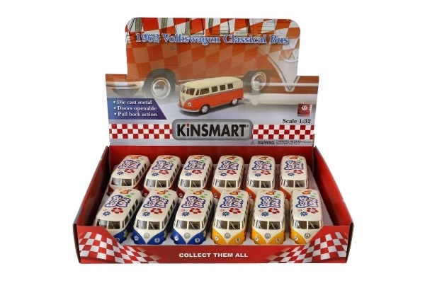 Autobus Kinsmart VW Klasyczny metal/plastik 13cm na napęd wsteczny