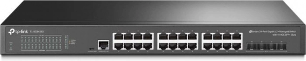 Przełącznik JetStream L2+, 24 porty, 4 sloty 10GE SFP+