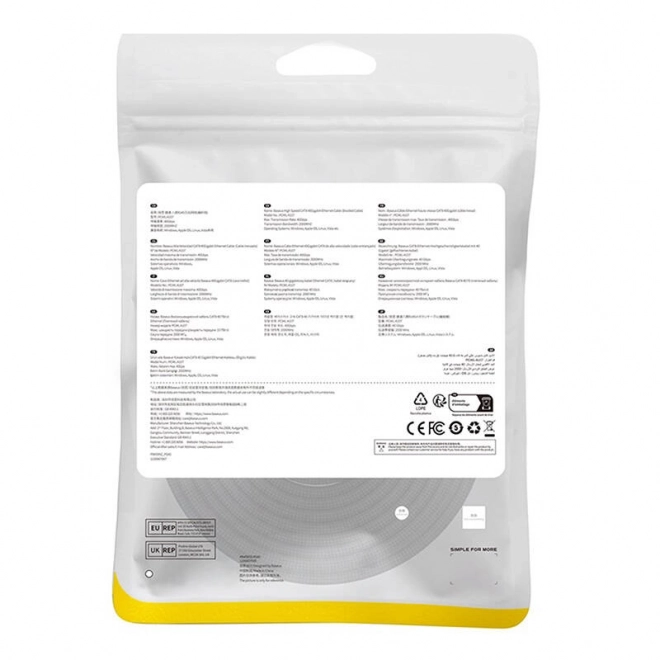 Pleciony kabel ethernet Baseus cat.8 RJ45