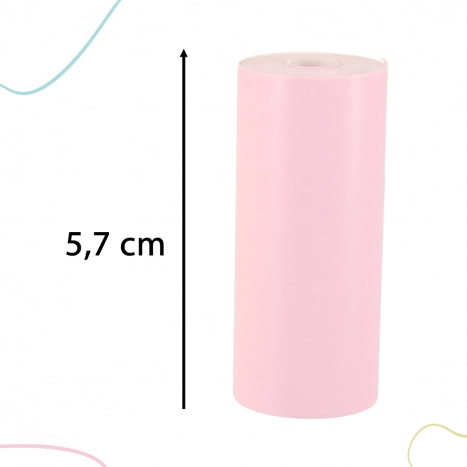 Rolka papieru termicznego do mini drukarki 5,7 cm x 3 m 3 szt. kolorowe