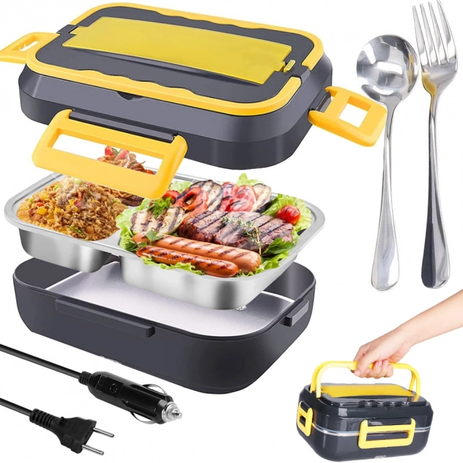 Elektryczny podgrzewany lunchbox do samochodu roboczego