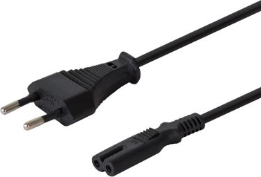 Płaski kabel zasilający ósemka C7 2‑pin 1,8 m