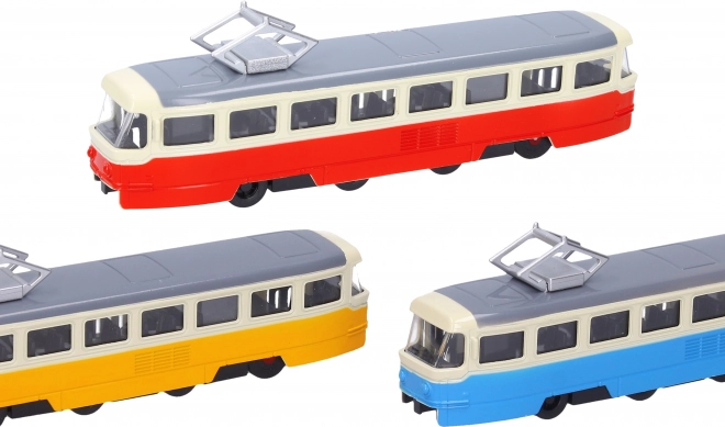 Metalowy tramwaj z efektami 16 cm