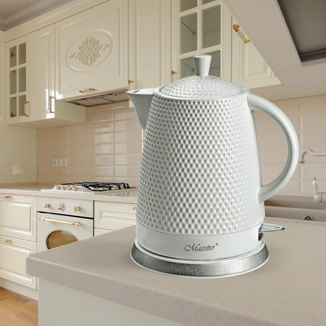 Ceramiczny czajnik elektryczny 1,5l 1500W MR-069-BIAŁY