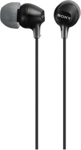 Słuchawki dokanałowe z mikrofonem SONY MDR-EX15AP czarne