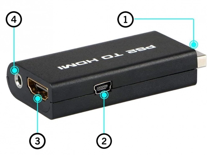 Adapter PS2 na HDMI audio konwerter