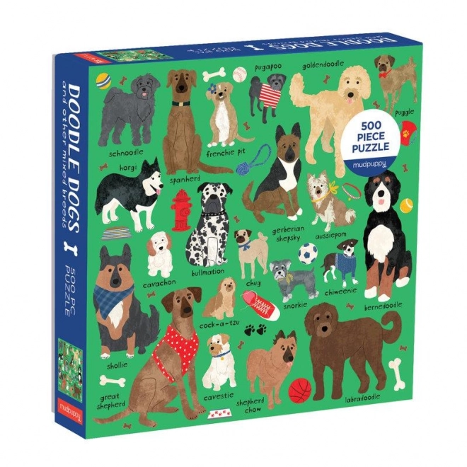 Puzzle rasy psów Mudpuppy 500 elementów