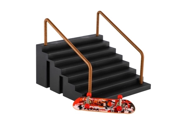 Schody z poręczą do fingerboardu