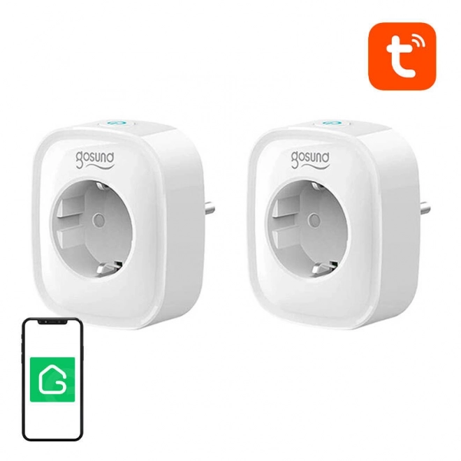 Inteligentne gniazdko WiFi Gosund SP1 (2 sztuki), 16A, Tuya