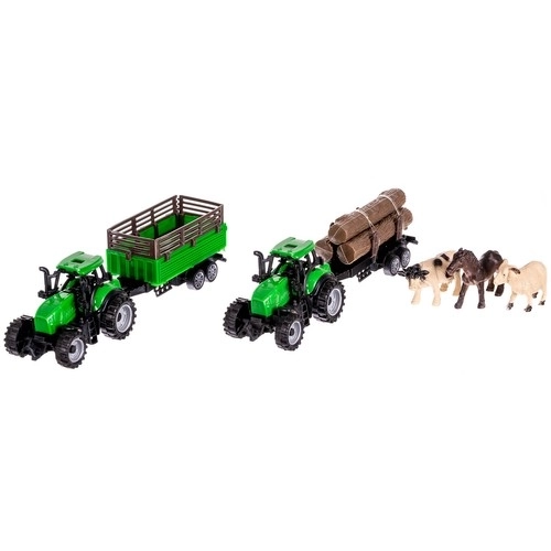 Farma ze zwierzętami + 2 traktory z przyczepą